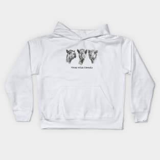 Three wise camels Kids Hoodie